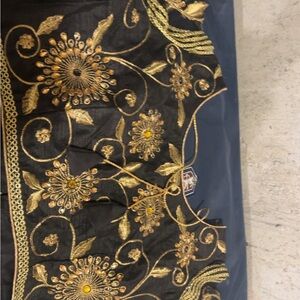 Black and golden blouse